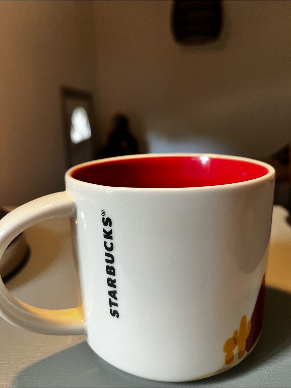 Starbucks Las Vegas Welcome Ceramic Mug White and Red “you are here”  collection - Picture 3 of 9